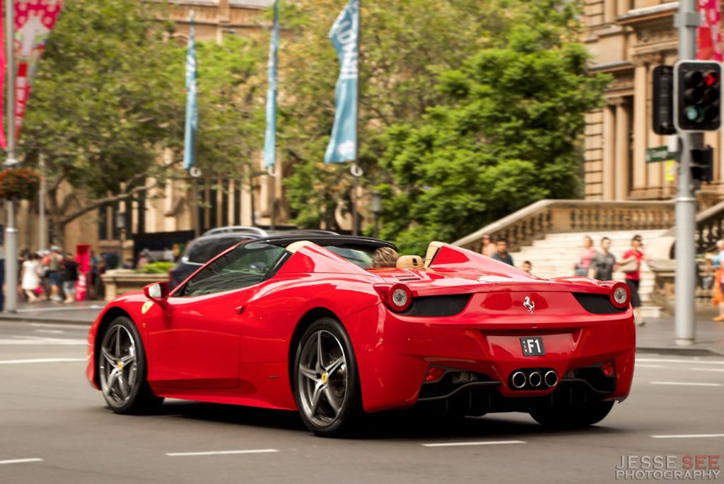 The Ferrari 458 Spider. The Ferrari 458 Spider.